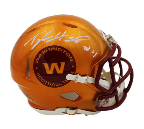 Taylor Heinicke Signed Washington Football Team Speed Flash NFL Mini Helmet