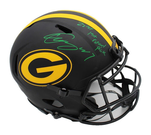 Quay Walker Signed Green Bay Packers Speed Authentic Eclipse Helmet With Insc