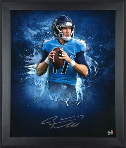 Ryan Tannehill Tennessee Titans Framed Signed 20x24 In Focus Photo