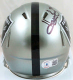 Howie Long Autographed Oakland Raiders Flash Speed Mini Helmet-Beckett W Holo