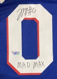 Tyrese Maxey Signed 76ers Blue Fanatics Jersey Mad Max Inscribed Fanatics
