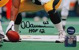 Dermontti Dawson Autographed Steelers 8x10 Stance PF Photo w/HOF- Prova *Black