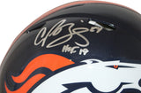 Champ Bailey Signed Denver Broncos Authentic Speed Helmet HOF BAS 30545