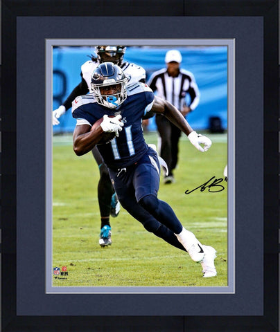 Framed A.J. Brown Tennessee Titans Autographed 16" x 20" Hurdle Photograph
