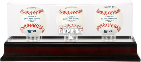 Los AngelesDodgers 2020 World Series Champs Logo 3-Baseball Display Case