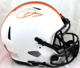 Odell Beckham Signed Browns F/S Lunar Speed Authentic Helmet-Beckett W Hologram