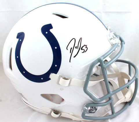Darius Leonard Autographed Colts F/S Speed Authentic Helmet-JSA W *Black