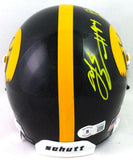AJ Epenesa Autographed Iowa Hawkeyes Schutt Mini Helmet- Beckett W *Yellow