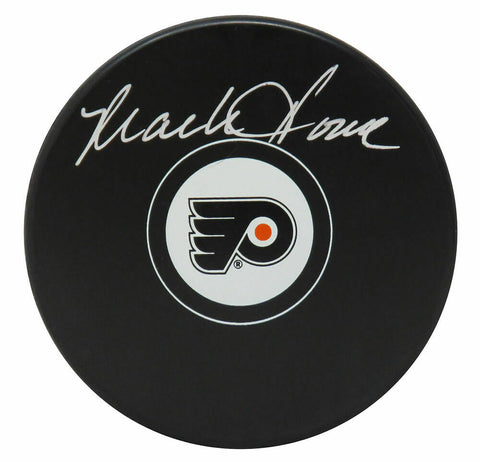 Mark Howe Signed Philadelphia Flyers Hockey Puck- SCHWARTZ COA
