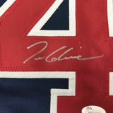 Autographed/Signed TOM GLAVINE Atlanta Blue Baseball Jersey JSA COA Auto