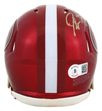 49ers Deion Sanders Authentic Signed Flash Speed Mini Helmet BAS Witnessed