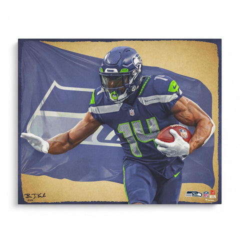DK Metcalf Seahawks 16x20 Photo Print-Designed & Signed/Brian Konnick-LE 25