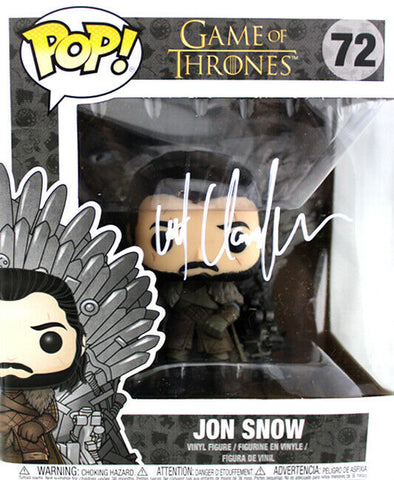 Kit Harington Signed Game of Thrones Funko Pop-Jon Snow Sitting on Throne #72