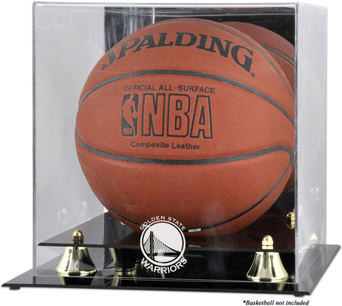 Warriors Golden Classic Team Logo Basketball Display Case-Fanatics