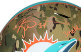 Ricky Williams Signed Miami Dolphins Authentic Camo Speed Helmet BAS 31377