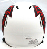 Jamal Anderson Autographed Falcons Lunar Speed Mini Helmet- JSA W *Red