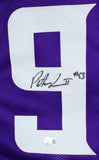 Patrick Jones Autographed Purple Pro Style Jersey- Beckett W Hologram *Black