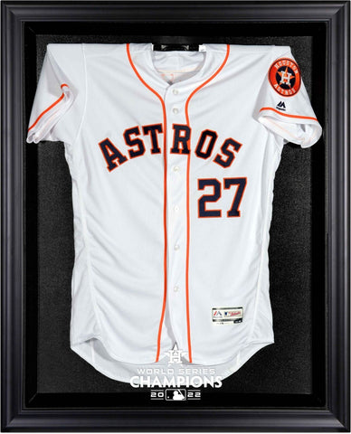 Houston Astros 2022 MLB WS Champions Black FRMD Logo Jersey Display Case