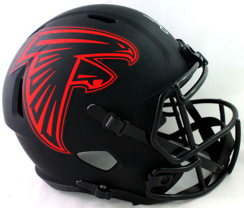 Julio Jones Signed Atlanta Falcons F/S Eclipse Speed Helmet - Beckett W Auth