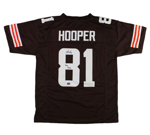 Austin Hooper Signed Cleveland Custom Brown Jersey With "Dawg Pound" Inscription