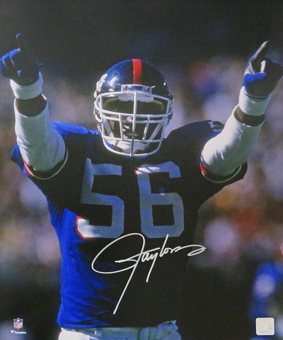 Lawrence Taylor Signed New York Giants Arms Raised 16x20 Photo - (SCHWARTZ COA)