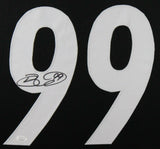 BRETT KEISEL (Steelers black TOWER) Signed Autographed Framed Jersey JSA