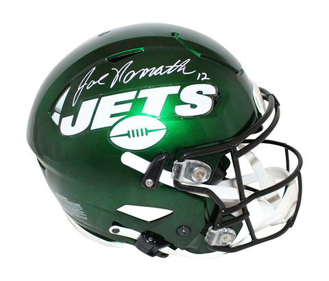 Joe Namath Autographed New York Jets Authentic Speed Flex Helmet JSA 33369