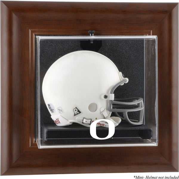 Ducks Brown Framed Wall-Mountable Mini Helmet Display Case - Fanatics