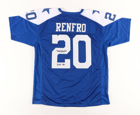 Mel Renfro Signed Cowboys Jersey Inscribed "HOF 96" (JSA COA) 10xPro Bowl D.B.