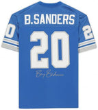 FRMD Barry Sanders Detroit Lions Signed Blue Mitchell & Ness Authentic Jersey