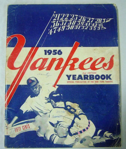 New York Yankees Authentic Official 1956 Program Yearbook
