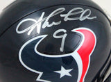 Shane Lechler Autographed Texans Mini Helmet-Beckett W Hologram *Silver