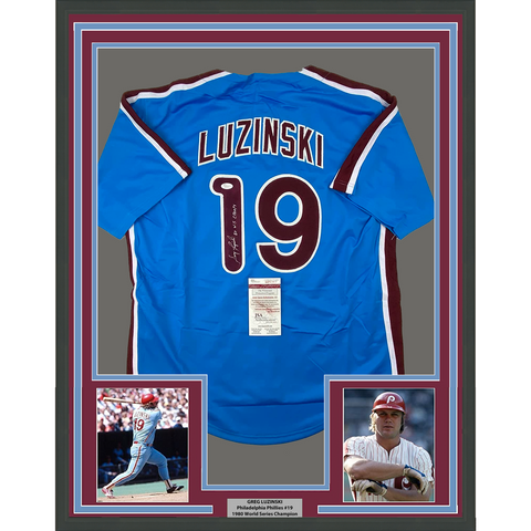 Autographed Framed Jerseys – Tagged Player_Greg Luzinski – Super