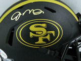 Joe Montana Signed San Francisco 49ers Eclipse Mini Helmet- Beckett W Auth *Gold