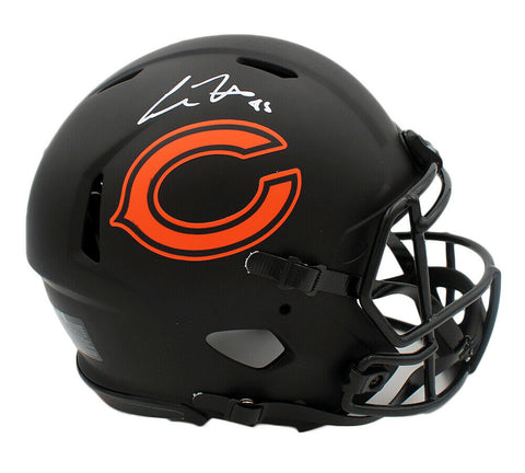 Cole Kmet Signed Chicago Bears Speed Authentic Eclipse NFL Helmet