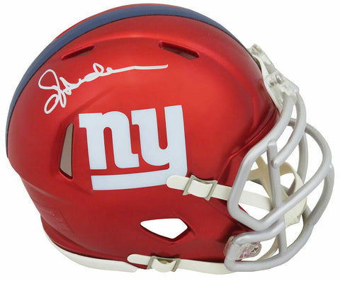Ottis Anderson Signed New York Giants FLASH Riddell Speed Mini Helmet - (SS COA)