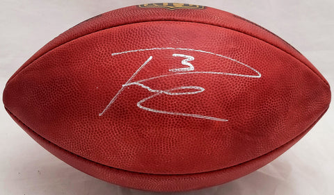 Russell Wilson Autographed NFL Leather Football Seahawks Beckett QR #BF24939