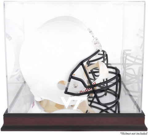 Virginia Tech Hokies Base Team Logo Helmet Display Case w/Mirrored Back