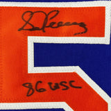 Autographed/Signed Sid Fernandez 86 WSC New York Blue Baseball Jersey JSA COA