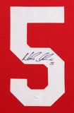 Nicklas Lidstrom Signed Detroit Red Wings 35x43 Custom Framed Jersey (JSA COA)