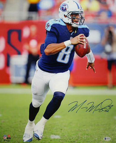 Marcus Mariota Autographed/Signed Tennessee Titans 16x20 Photo BAS 29161 PF