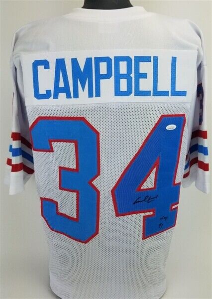Earl Campbell Signed Houston Oilers Jersey (JSA COA) Hall of Fame