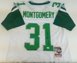 Wilbert Montgomery Signed Philadelphia Eagles Jersey (JSA COA) 2xPro Bowl RB.