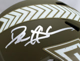 Deion Sanders Signed Falcons F/S Salute to Service Speed Authentic Helmet- BAW
