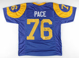 Orlando Pace Signed Rams Jersey Ins"HOF 16" (JSA COA) Ohio State Buckeyes O-Line