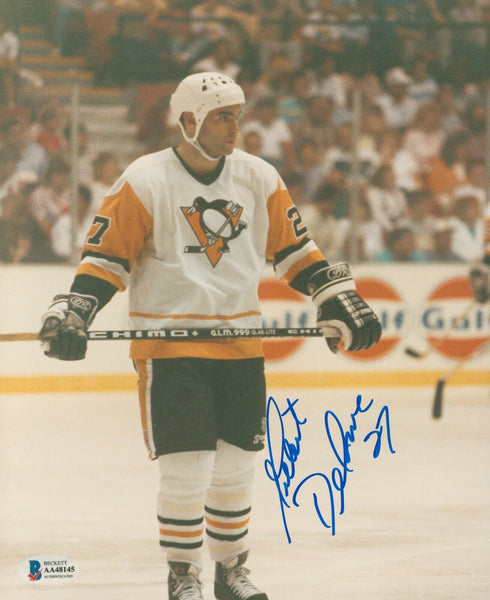 Penguins Gilbert Delorme Authentic Signed 8x10 Photo Autographed BAS #AA48145