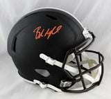 Baker Mayfield Signed Browns F/S Flat Black Helmet-Beckett Auth *Orange