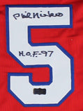 Phil Niekro Signed Atlanta Custom Red Jersey with "HOF 97" Inscription