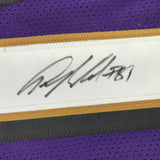 Autographed/Signed ANQUAN BOLDIN Baltimore Purple Football Jersey Beckett COA