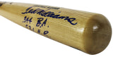 Red Sox Ted Williams Stat Inscribed Double Signed Baseball Bat JSA #B19376